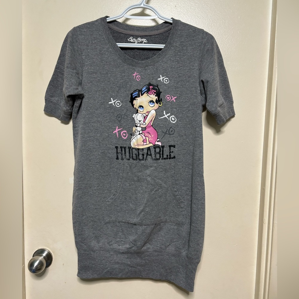 VINTAGE BETTY BOOP SWEATSHIRT DRESS - Picture 4 of 16